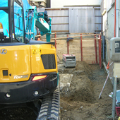 2011.2.16　基礎の掘削工事
